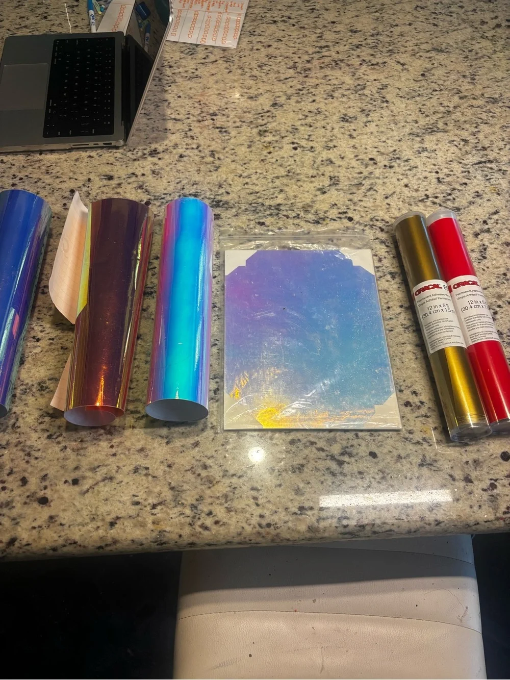 Iridescent Holographic Vinyl Wrap - Blue Purple Shift